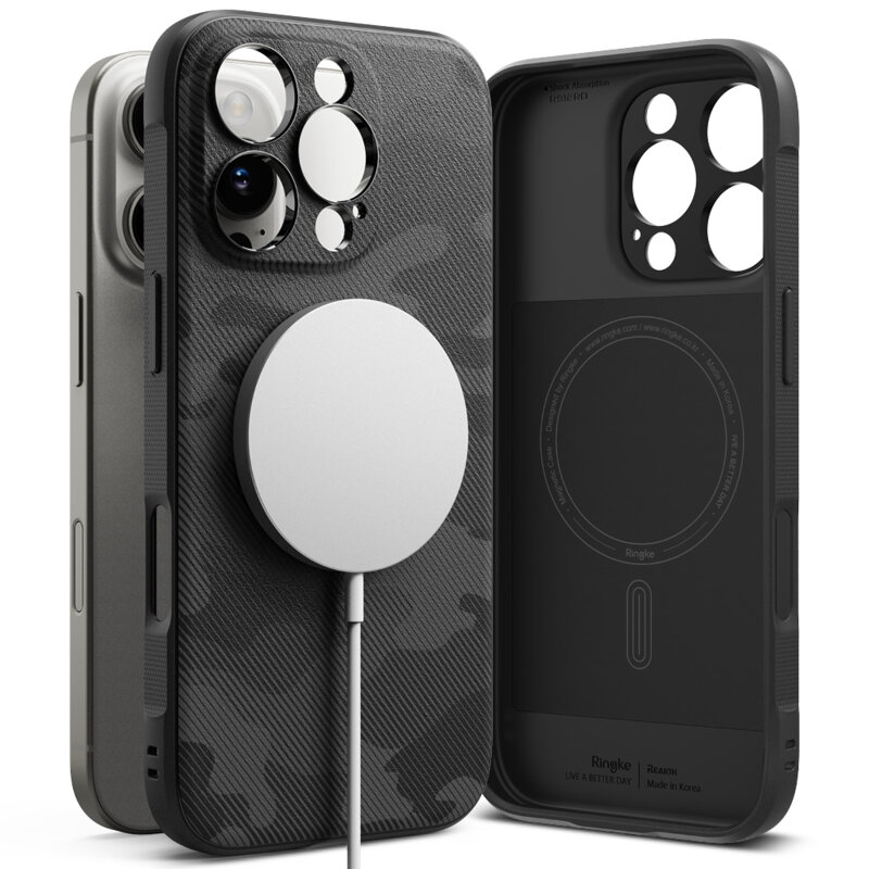 Husa iPhone 16 Pro Max Ringke Onyx MagSafe, camuflaj