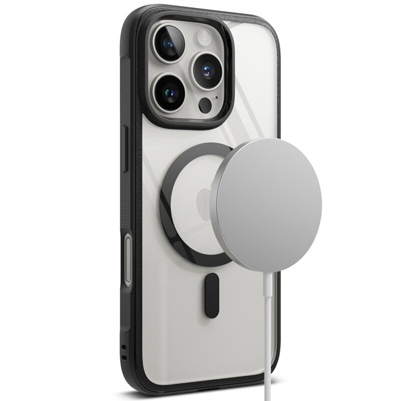 Husa iPhone 16 Pro Max Ringke Fusion Bold MagSafe, negru