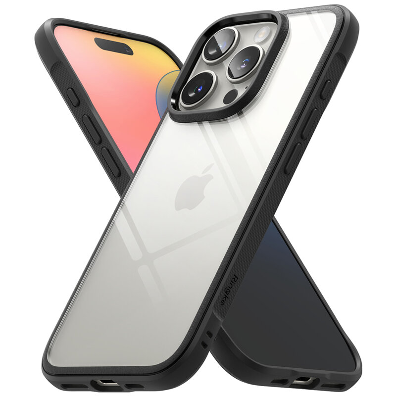 Husa iPhone 16 Pro Max Ringke Fusion Bold, negru