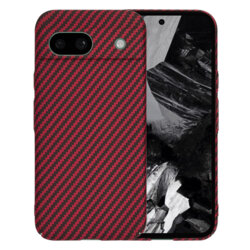 Husa Google Pixel 8a Techsuit Carbonite FiberShell, rosu