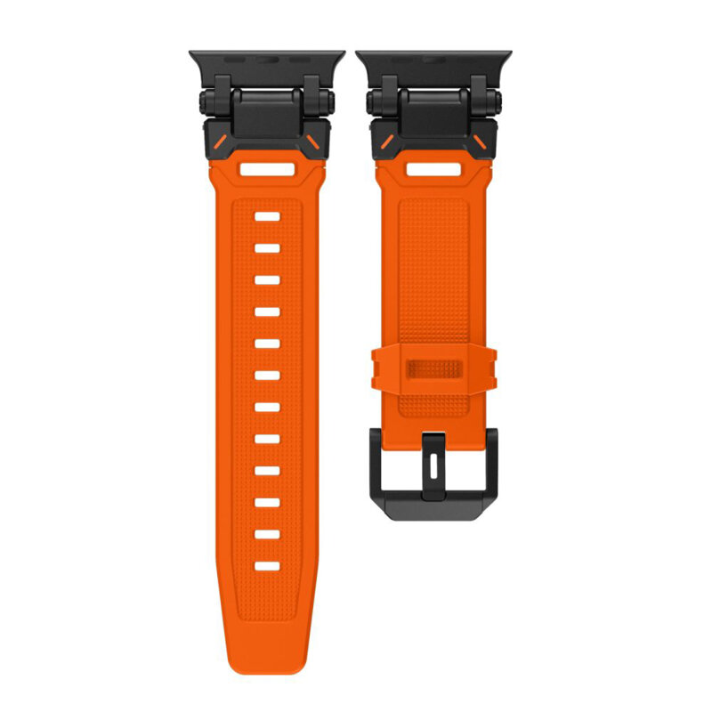 Curea Apple Watch 10 46mm Techsuit, portocaliu, W064