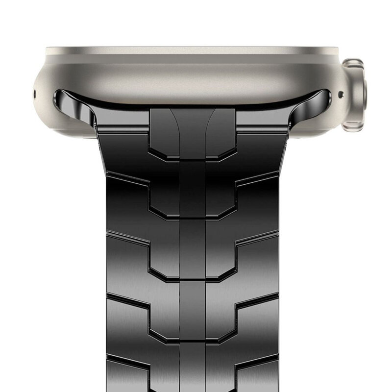 Curea Apple Watch 10 46mm Techsuit, negru aramid, W063