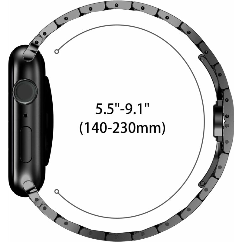 Curea Apple Watch 10 46mm Techsuit, argintiu, W063