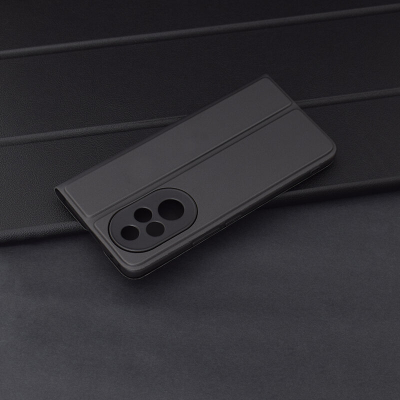 Husa Honor 200 Pro Techsuit Magskin Book, negru