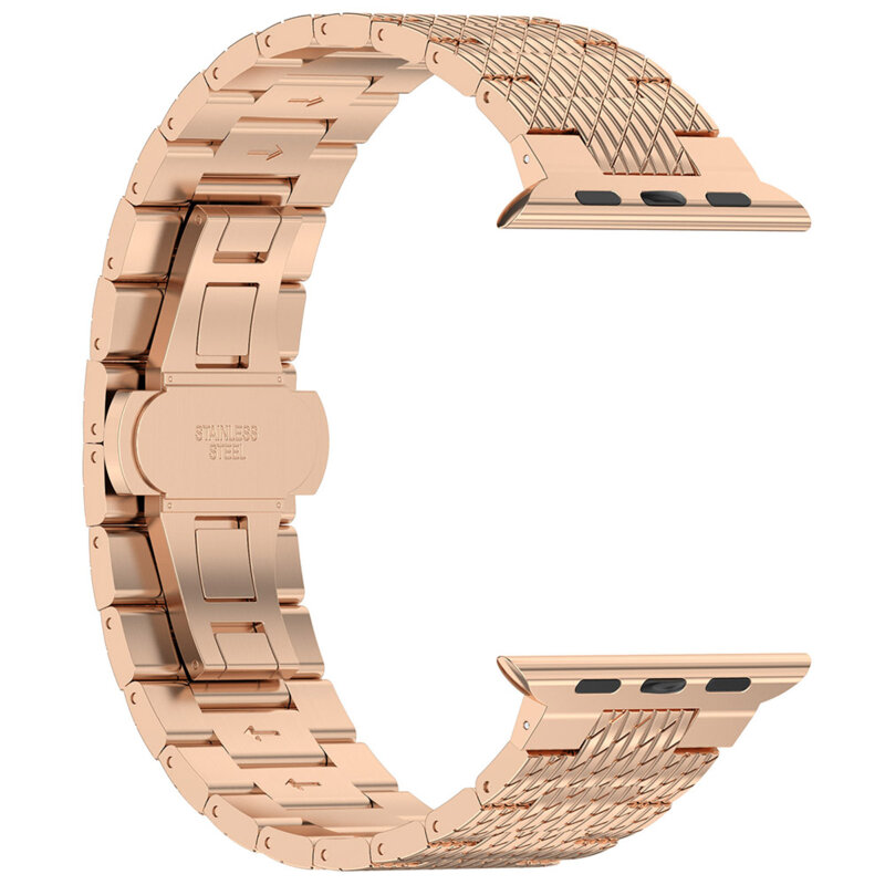 Curea premium Apple Watch 10 46mm Techsuit, roz, W052