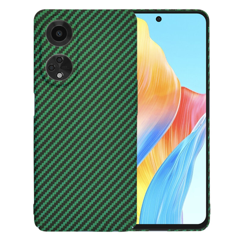 Husa Oppo A98 5G Techsuit Carbonite FiberShell, verde