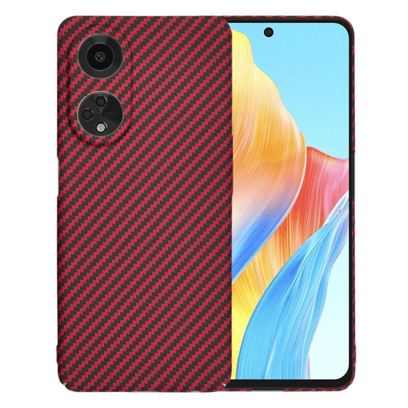 Husa Oppo A98 5G Techsuit Carbonite FiberShell, rosu