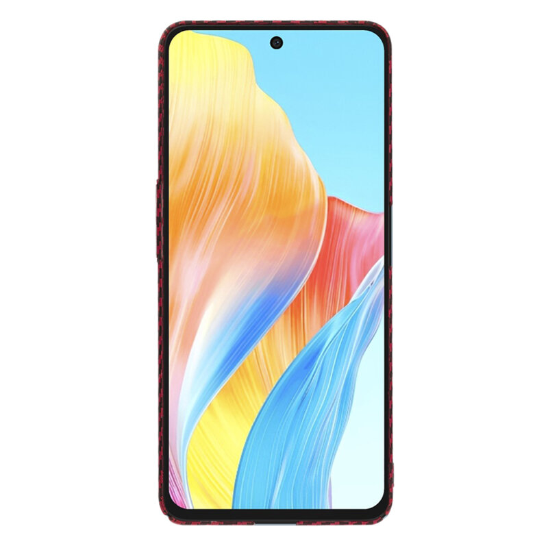 Husa Oppo A98 5G Techsuit Carbonite FiberShell, rosu