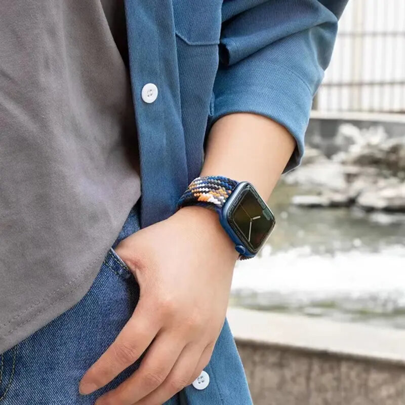 Curea Apple Watch 10 46mm Techsuit, Cowboy Green, W032
