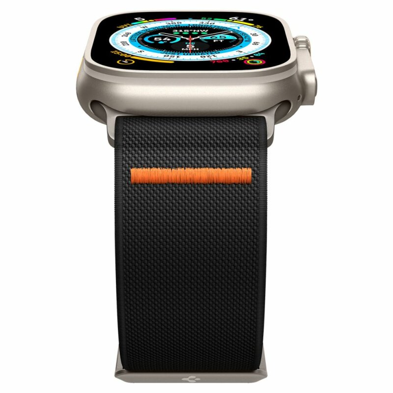 Curea Apple Watch 10 46mm Spigen Fit Lite Ultra, negru