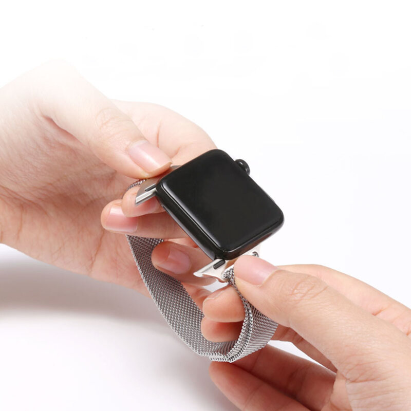 Curea Apple Watch 10 46mm Techsuit, negru, W034