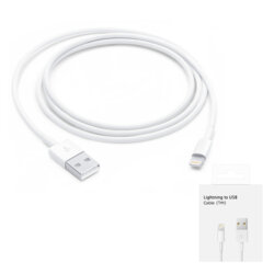 Cablu de date Apple iPhone A1480 USB la Lightning, 1m, MXLY2ZM/A, blister