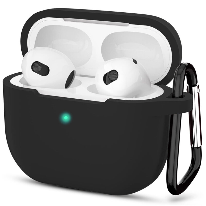 Husa Apple AirPods 3 Techsuit Silicone Case, negru