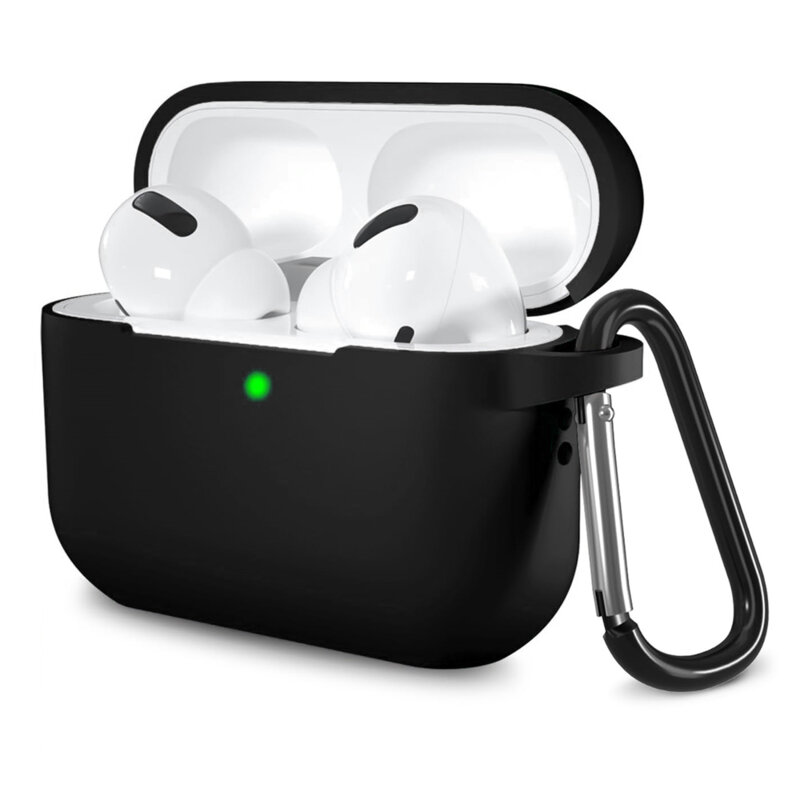 Husa Apple AirPods Pro Techsuit Silicone Case, negru