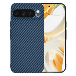 Husa Google Pixel 9 Pro Techsuit Carbonite FiberShell, cyan