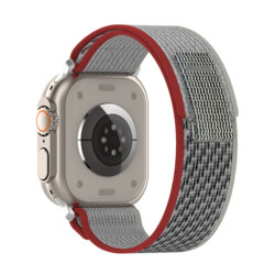 Curea Apple Watch 10 42mm Techsuit, Red / Gray, W039