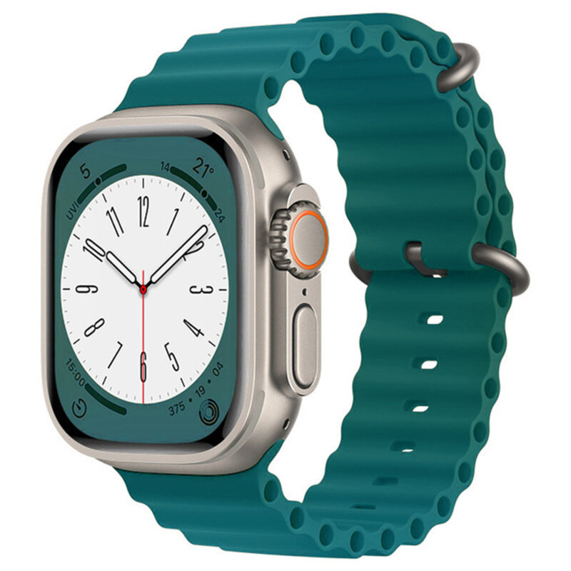 Curea Apple Watch 10 42mm Techsuit, verde, W038