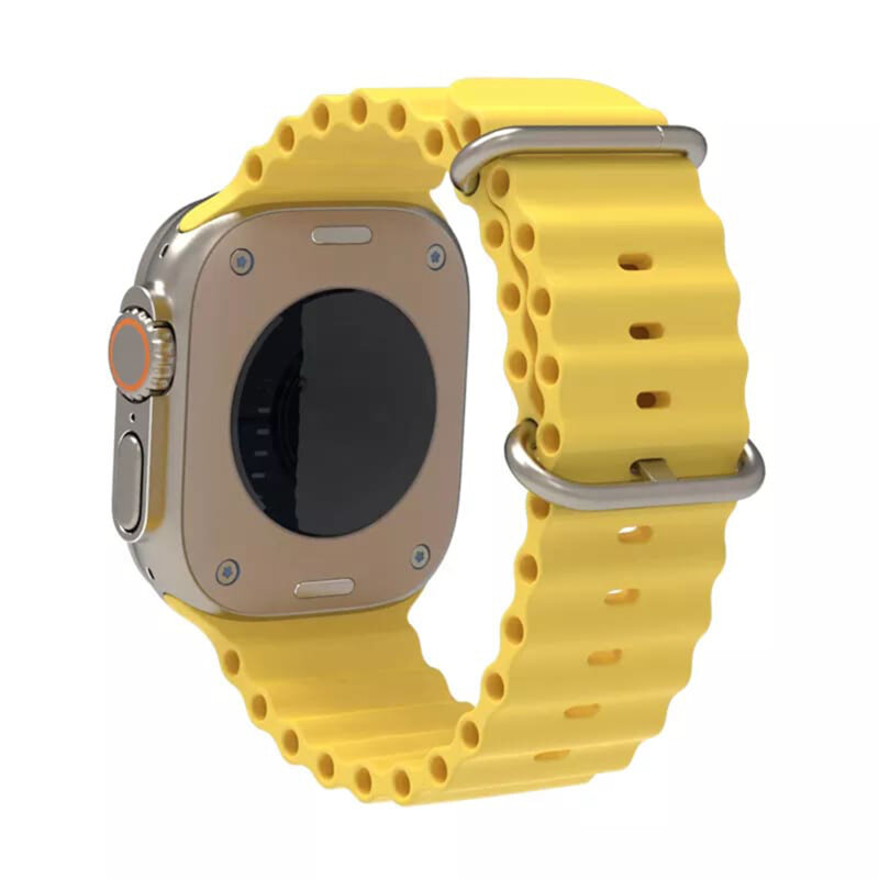 Curea Apple Watch 10 42mm Techsuit, galben, W038