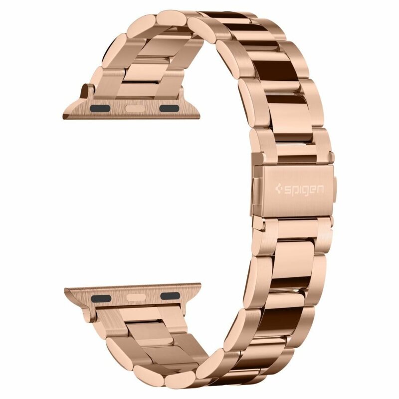 Curea Apple Watch 10 42mm Spigen Modern Fit, roz auriu