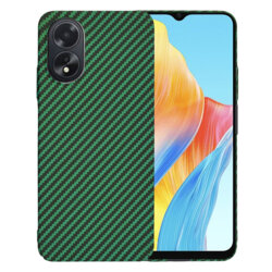 Husa Oppo A18 Techsuit Carbonite FiberShell, verde