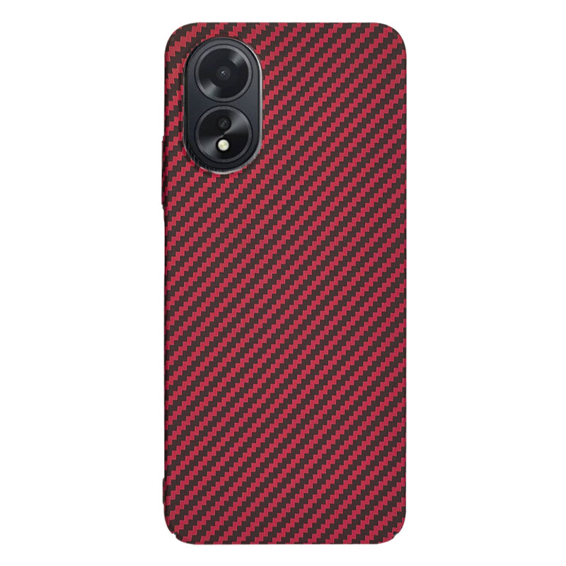 Husa Oppo A18 Techsuit Carbonite FiberShell, rosu