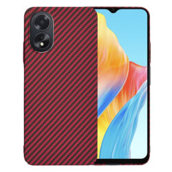 Husa Oppo A38 Techsuit Carbonite FiberShell, rosu