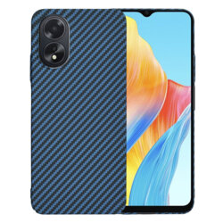 Husa Oppo A18 Techsuit Carbonite FiberShell, cyan