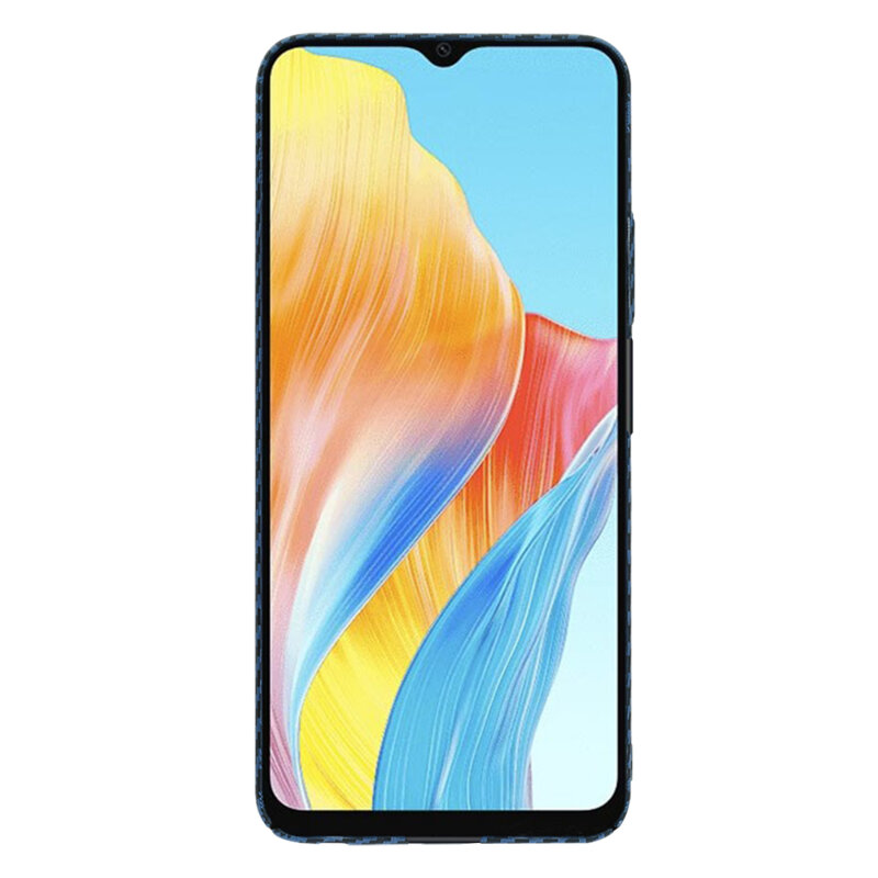 Husa Oppo A18 Techsuit Carbonite FiberShell, cyan