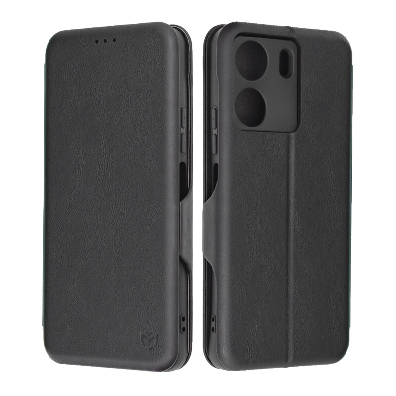 Husa 360° Xiaomi Poco C65 Techsuit Safe Wallet Plus, negru