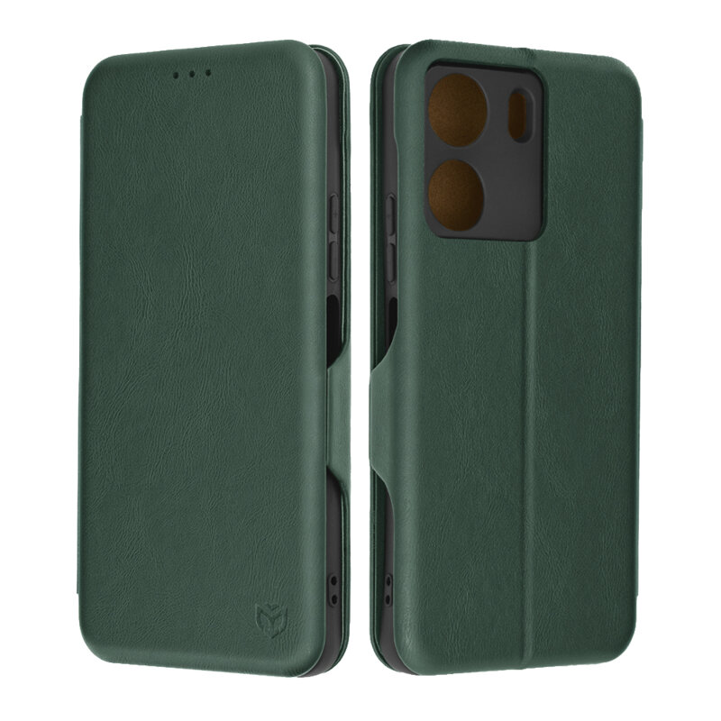 Husa 360° Xiaomi Poco C65 Techsuit Safe Wallet Plus, verde