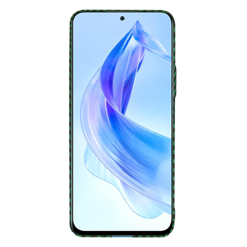 Husa Honor 90 Lite Techsuit Carbonite FiberShell, verde