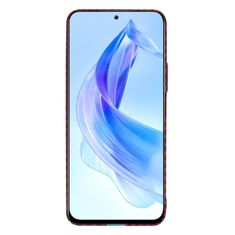 Husa Honor 90 Lite Techsuit Carbonite FiberShell, rosu