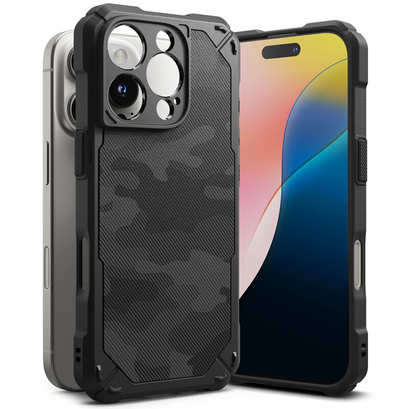 Husa iPhone 16 Pro Ringke Rugged Gear, camuflaj