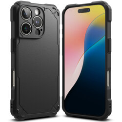 Husa iPhone 16 Pro Ringke Rugged Gear, negru