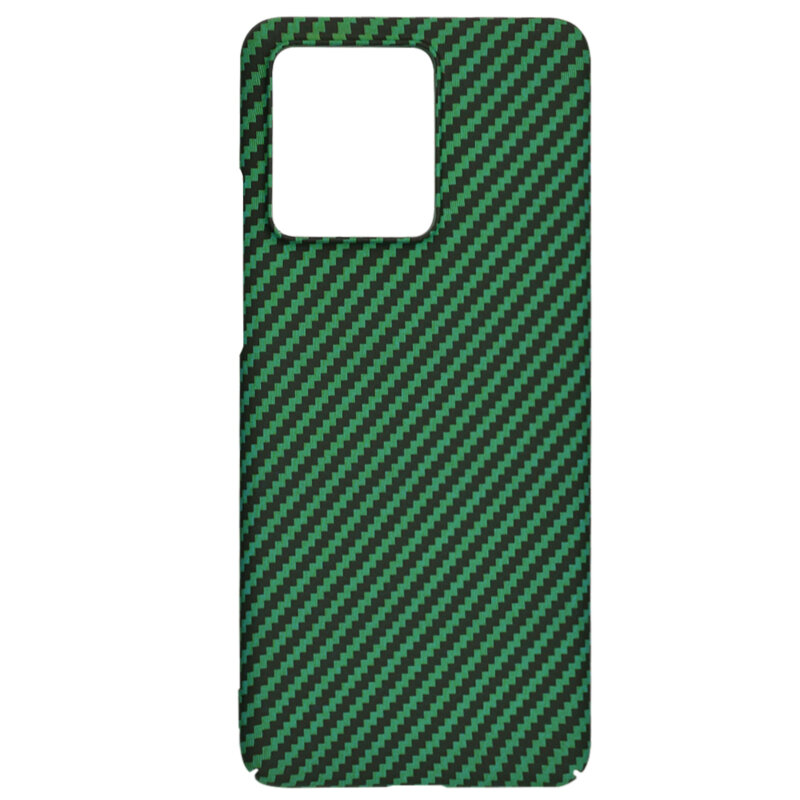 Husa Motorola Edge 40 Neo Techsuit Carbonite FiberShell, verde