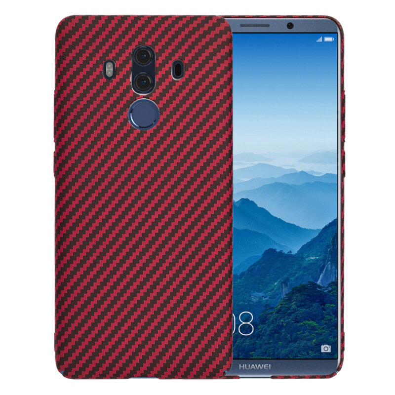 Husa Huawei Mate 10 Pro Techsuit Carbonite FiberShell, rosu