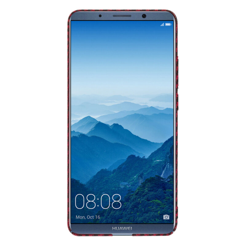 Husa Huawei Mate 10 Pro Techsuit Carbonite FiberShell, rosu