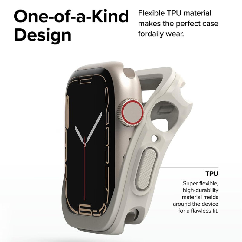 Husa Apple Watch 10 46mm Ringke Air Sports, Warm Gray