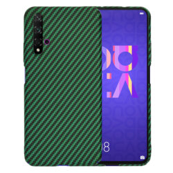 Husa Huawei Nova 5T Techsuit Carbonite FiberShell, verde