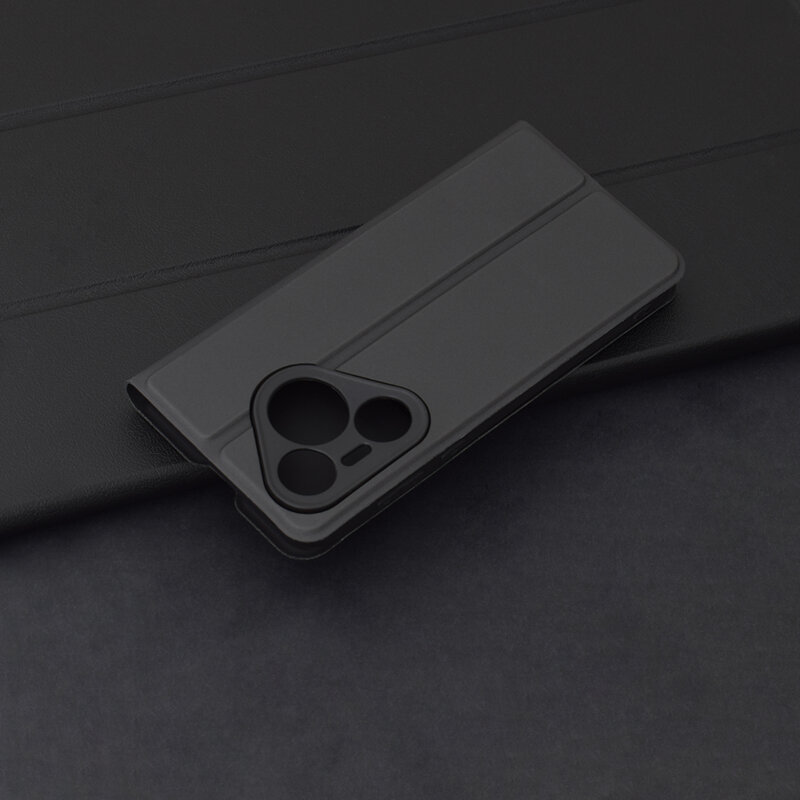 Husa Huawei Pura 70 Techsuit Magskin Book, negru