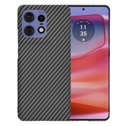Husa Motorola Edge 50 Pro Techsuit Carbonite FiberShell, negru