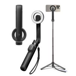 Selfie stick tripod MagSafe Bluetooth Spigen S571W, negru