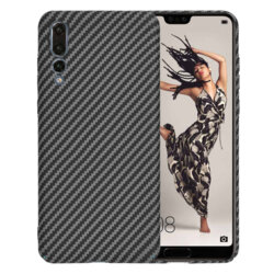 Husa Huawei P20 Pro Techsuit Carbonite FiberShell, negru