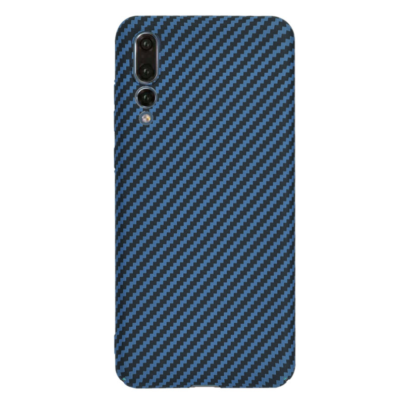 Husa Huawei P20 Pro Techsuit Carbonite FiberShell, cyan