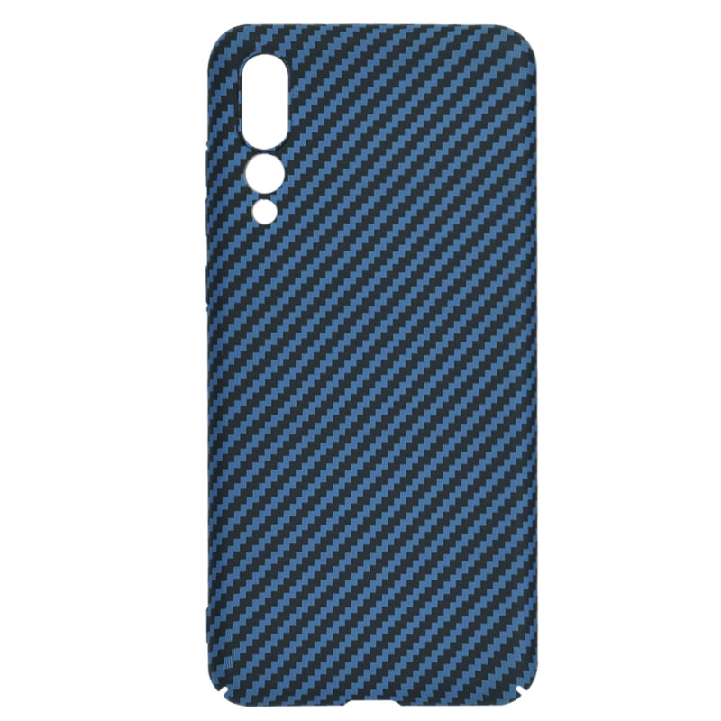 Husa Huawei P20 Pro Techsuit Carbonite FiberShell, cyan