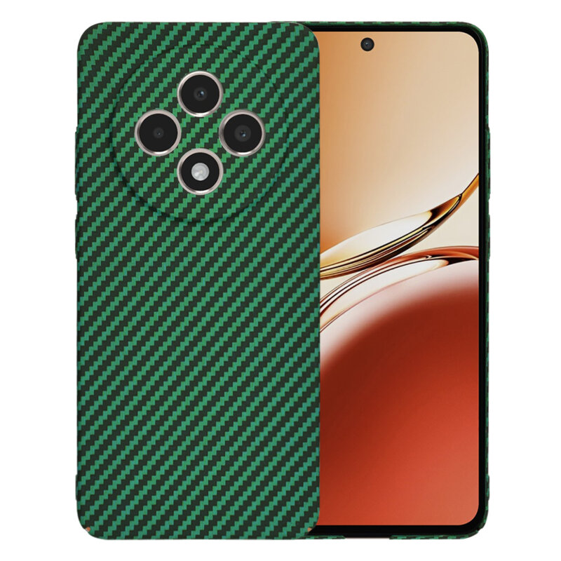 Husa Oppo Reno12 F 5G Techsuit Carbonite FiberShell, verde