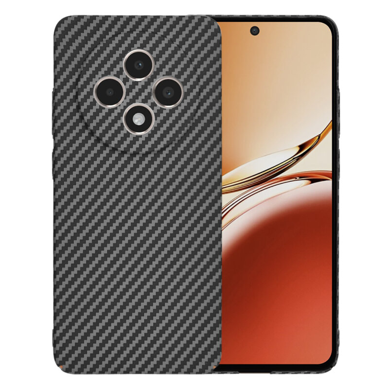 Husa Oppo Reno12 FS Techsuit Carbonite FiberShell, negru
