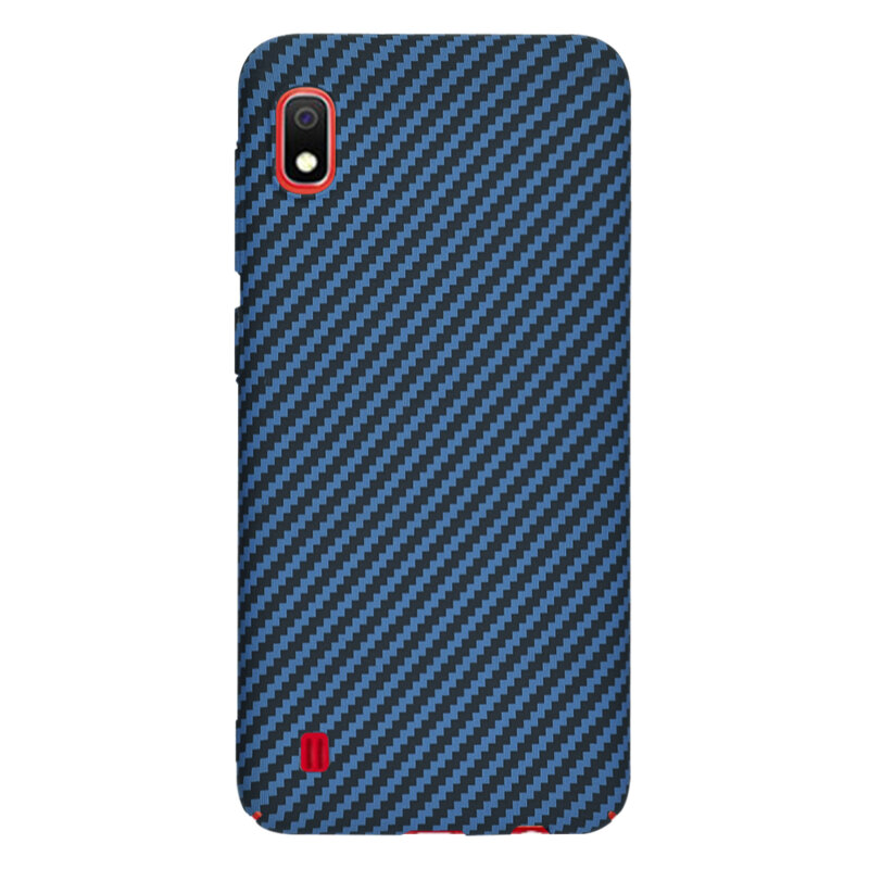 Husa Samsung Galaxy A10 Techsuit Carbonite FiberShell, cyan