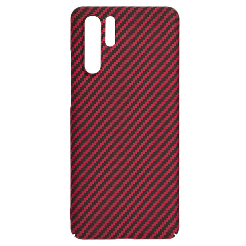 Husa Huawei P30 Pro Techsuit Carbonite FiberShell, rosu