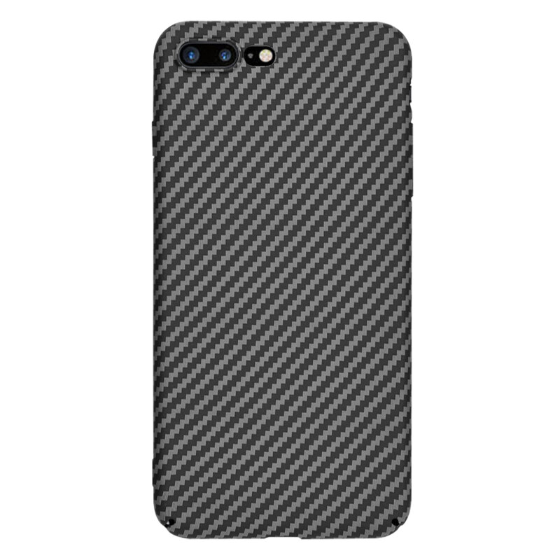 Husa iPhone 8 Plus Techsuit Carbonite FiberShell, negru